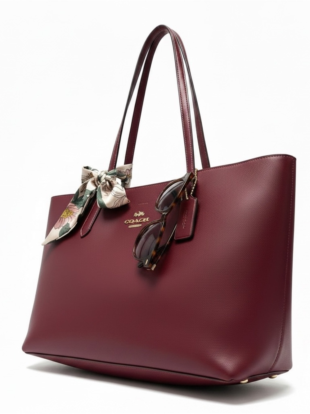 Coach original leather tote - Burgundy/wine